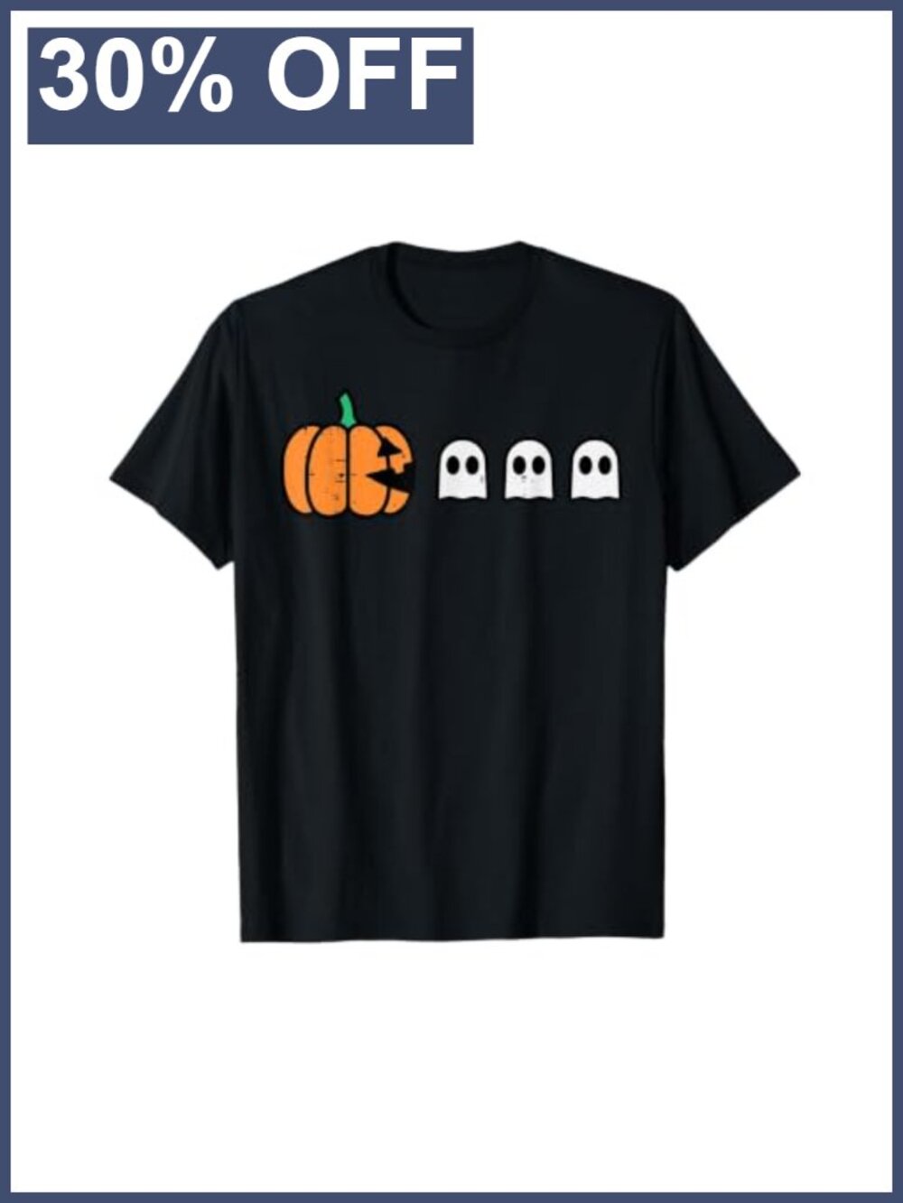 Halloween Gamer Pumpkin Eating Ghost Costume Men Boys Kids T-Shirt